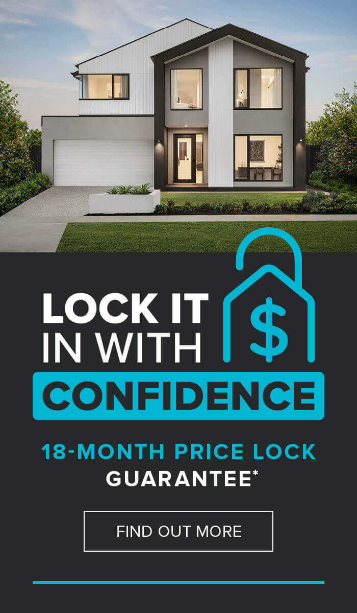 18-month price lock guarantee banner, conditions apply